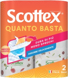 Carta da cucina Quanto Basta 2 veli Scottex