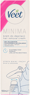 Depilačný krém na bikiny a podpazušie Minima Veet
