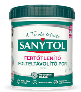 Fertőtlenítő és folteltávolító por SANYTOL