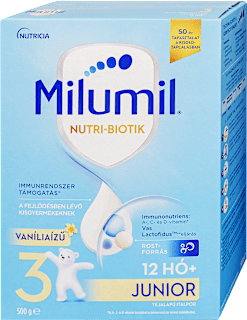 Nutri-Biotik 3 Junior vaníliaízű tejalapú italpor 12 hónapos kortól Milumil