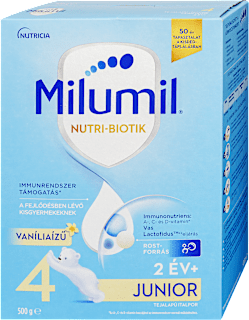 Nutri-Biotik 4 Junior vaníliaízű tejalapú italpor 2 éves kortól Milumil