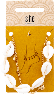 Fußkette Muscheln gold s-he stylecollection