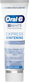 Zahnpasta 3D White Professional Express Whitening frisches Strahlen Oral-B