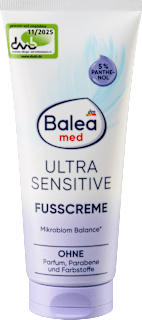 Fußcreme ultra sensitive Balea med