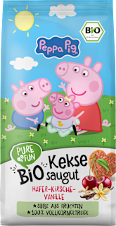 Ovsené keksíky Peppa Pig višňa-vanilka PURE & FUN