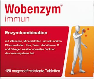 Wobenzym immun, Enzymkombination, magensaftresistente Tabletten Wobenzym