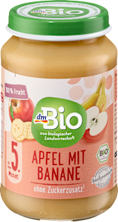 Früchte Apfel mit Banane ab dem 5. Monat dmBio