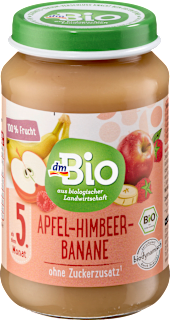 Früchte Apfel-Himbeer-Banane ab dem 5. Monat dmBio