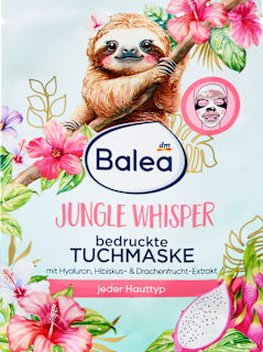 Mintás szövetmaszk minden bőrítpusra Jungle Whisper lajhár Balea