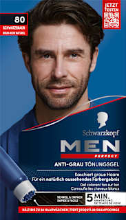 Anti-Grau Tönungs-Gel - Nr. 80 Natur Schwarzbraun Schwarzkopf Men Perfect