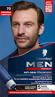 Anti-Grau Tönungs-Gel - Nr. 70 Natur Dunkelbraun Schwarzkopf Men Perfect