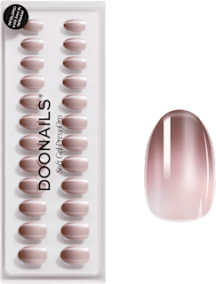 Künstliche Nägel, Soft Gel Press Ons Brownie Short Round  Doonails