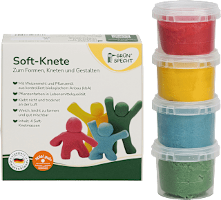 Soft-Knete Set 4tlg (4 x 120 g) Grünspecht