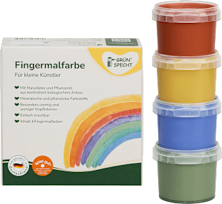 Fingermalfarbe Set (4 x 120 g) Grünspecht
