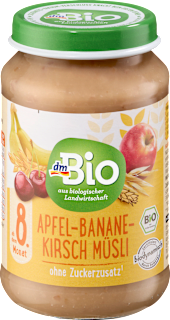 Frucht & Getreide Apfel-Banane-Kirsch Müsli ab dem 8. Monat dmBio