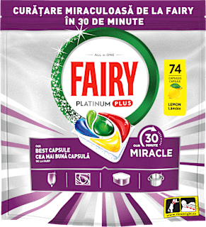 Таблетките за съдомиялна Platinum Plus FAIRY