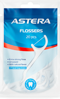 Комбинирани клечки за зъби с конец Active+ ASTERA