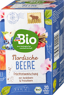 Früchtetee, Nordische Beere mit Heidelbeere & Preiselbeere (20 Beutel) dmBio
