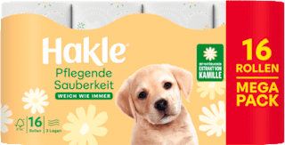 Toilettenpapier Pflegende Sauberkeit 3-lagig (16x140 Blatt) Hakle