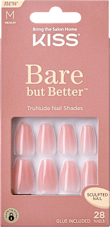 Umelé nechty Bare But Better Pink KISS