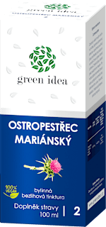 bezlihová tinktura Ostropestřec green idea