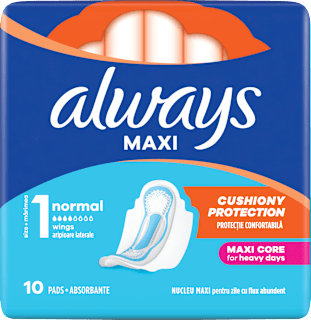 vložky s křidélky Classic, velikost 1 Normal always
