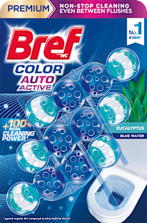 Тоалетно блокче Color Auto Active, 3x50g Bref