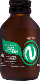 Bio Kombucha Relax Shot ashwagandha & lemon balm nupreme
