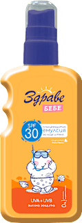 Слънцезащитна емулсия за лице и тяло SPF 30 Здраве БЕБЕ