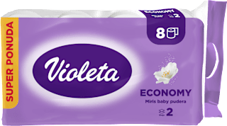 Economy toaletni papir 2 - slojni,113 listića Violeta