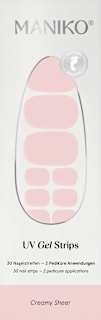 UV Gel Nagelfolien Pediküre Creamy Sheer Maniko
