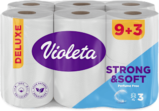 strong & soft toaletni papir, 3 - slojni, 123 listića Violeta