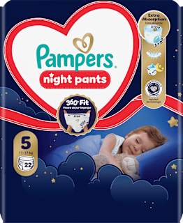 Éjszakai bugyipelenka, 5-ös méret, 11-17kg Pampers night pants