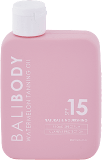 Opaľovací olej SPF 15 Melón BALI BODY