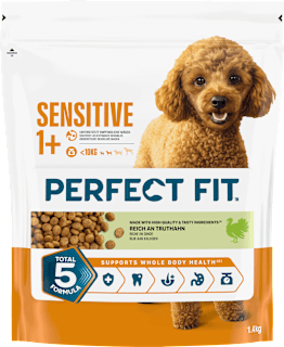 Trockenfutter Hund Sensitive mit Truthahn, Adult 1+ PERFECT FIT