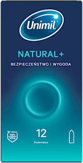 Prezerwatywy lateksowe Natural+ UNIMIL