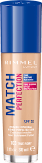 Tekući puder Match Perfection – 103 True Ivory, SPF 15 RIMMEL LONDON