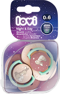Smoczek 0-6m Night&Day Girl LOVI
