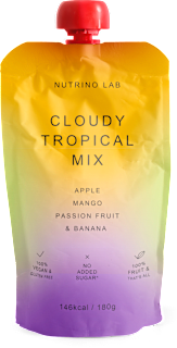Sadna kaša CLOUDY TROPICAL MIX - jabolko, mango, pasijonka in banana Nutrino Lab