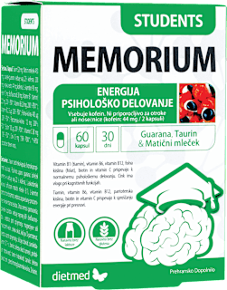 Prehransko dopolnilo Students Memorium dietmed