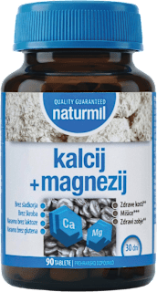 Prehransko dopolnilo kalcij + magnezij naturmil