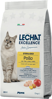 Cibo secco per gatti sterilizzati al gusto pollo   LECHAT EXCELLENCE