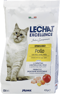 Cibo secco per gatti sterilizzati al gusto pollo    LECHAT EXCELLENCE