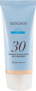 30 SECONDS GLOW & CREAM GEL krema za zaštitu od sunca MOIST, SPF50+ MENOKIN