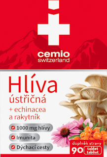 tablety Hlíva ústřičná + echinacea a rakytník  cemio