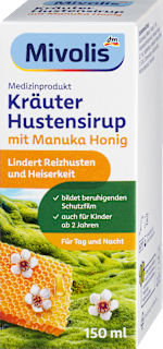 Kräuter Hustensirup mit Manuka Honig Mivolis