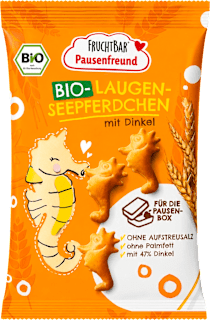 BIO Przekąska orkiszowa w kształcie koników morskich FRUCHTBAR Pausenfreund