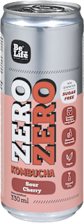 ZERO kombucha z okusom višnje BeLife
