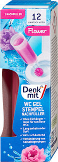 WC-öblítő korong utántöltő, virágillattal Denkmit