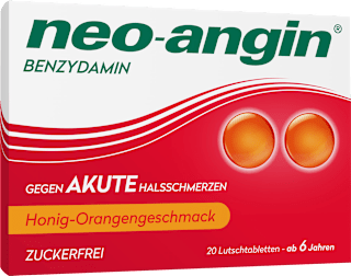 neo-angin 2,68 mg Benzydamin gegen akute Halsschmerz Honig-Orange neo-angin